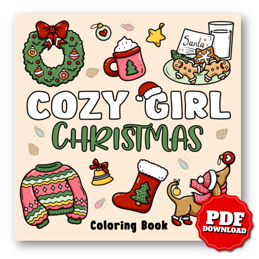 Cozy Girl Christmas Coloring Book | Festive & Relaxing Holiday Pages
