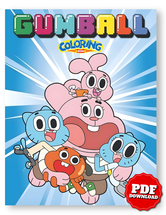 Gumball Coloring Book | 26 Fun Printable Pages for Kids