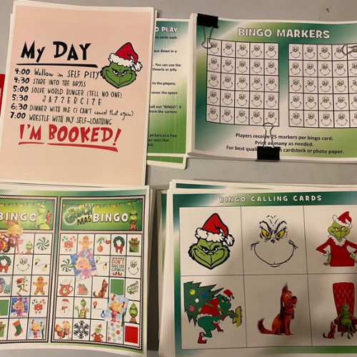 The Grinch Christmas Bingo Game | Printable Holiday Party Game for Kids & Families | Fun Classroom Activity PDF