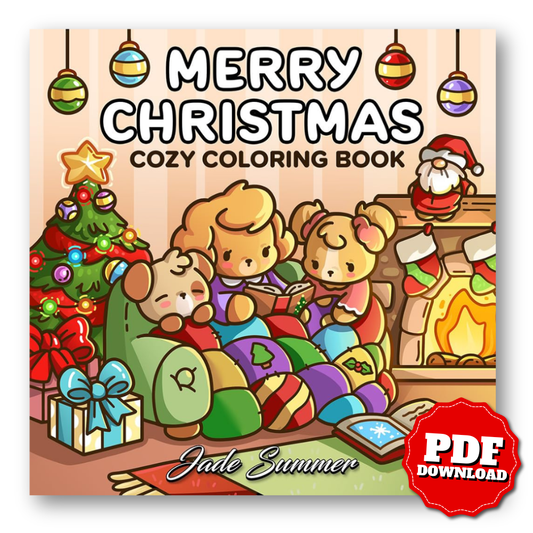 Merry Christmas Coloring Book | Cozy Holiday Pages for Kids & Adults