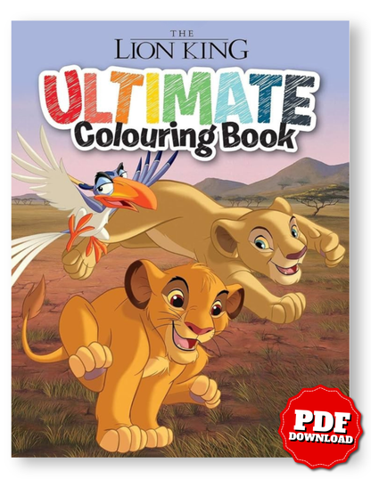 Lion King Coloring Book | 29 Printable Pages of Adventure