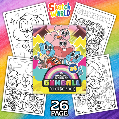 Gumball Coloring Book | 26 Fun Printable Pages for Kids