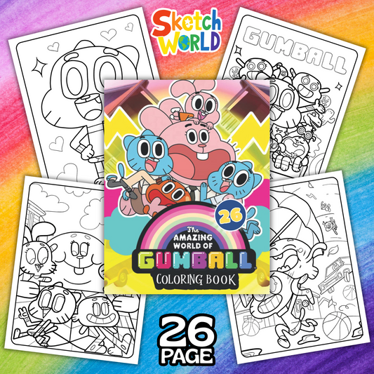 Gumball Coloring Book | 26 Fun Printable Pages for Kids