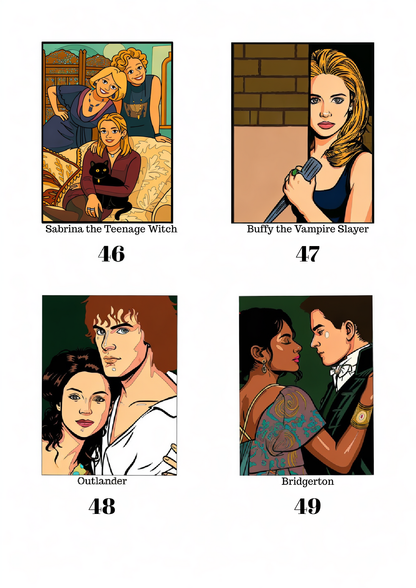 Favorite TV Series – Color by Number Mystery Book | Printable PDF Coloring Pages