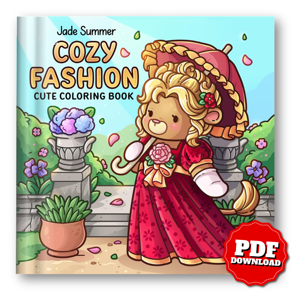 Cozy Fashion: Cute Coloring Book for Adults and Teens with Trendy Clothing Designs and Iconic Styles for Relaxation | Printable & iPad Coloring
