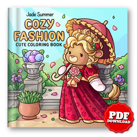Cozy Fashion: Cute Coloring Book for Adults and Teens with Trendy Clothing Designs and Iconic Styles for Relaxation | Printable & iPad Coloring