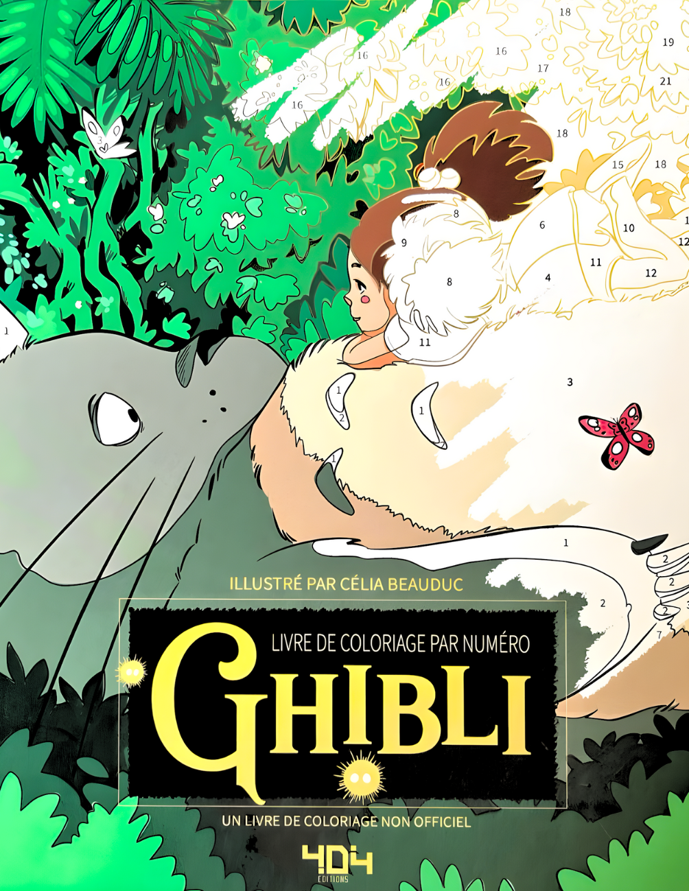 Color by Number Ghibli – Studio Ghibli Color by Number – Miyazaki Coloring Book – Creative Hobbies and Activities – Digital Download