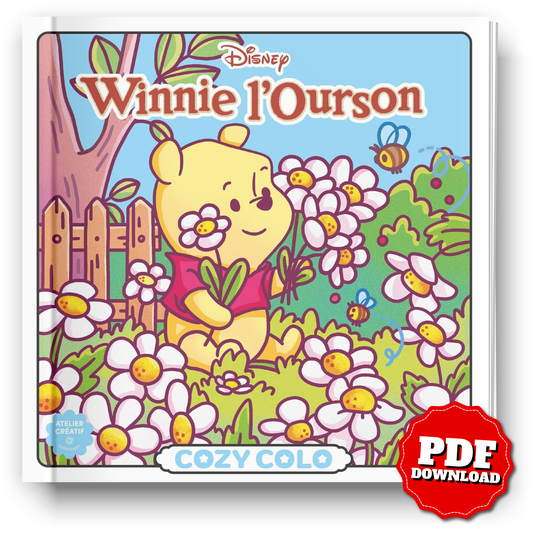 Cozy Bear Coloring Book | Cute Forest Animal Coloring Pages | Printable PDF Coloring Book for Adults & Teens | Instant Digital Download