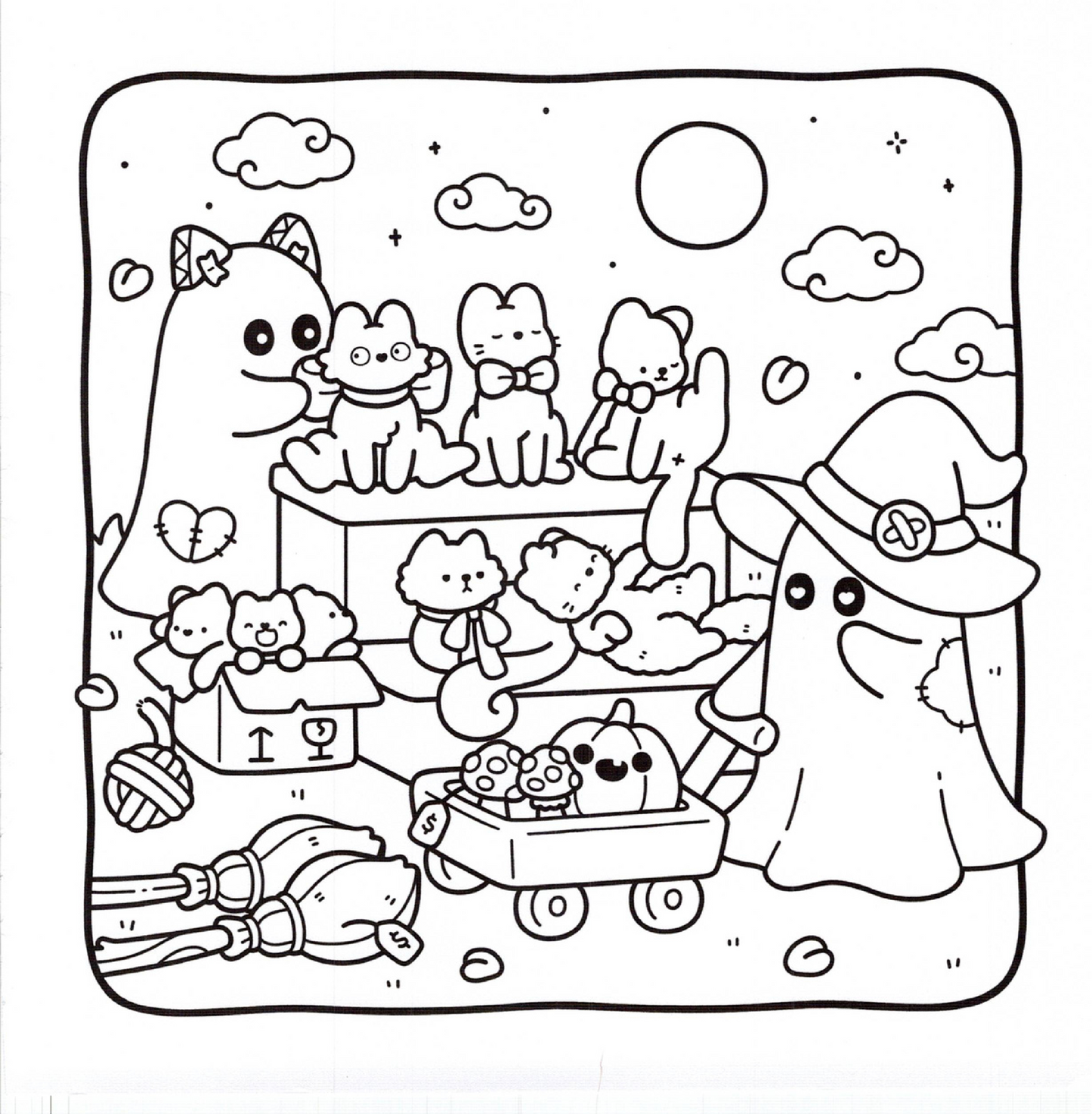 Spooky Fun Coloring Book | Cute & Easy Halloween Pages for Kids