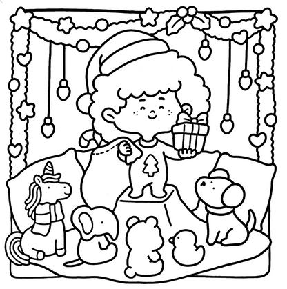 Cozy Christmas Coloring Book | Cute & Comfy Holiday Pages
