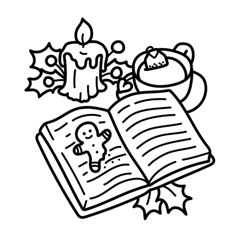 Cozy Girl Christmas Coloring Book | Festive & Relaxing Holiday Pages