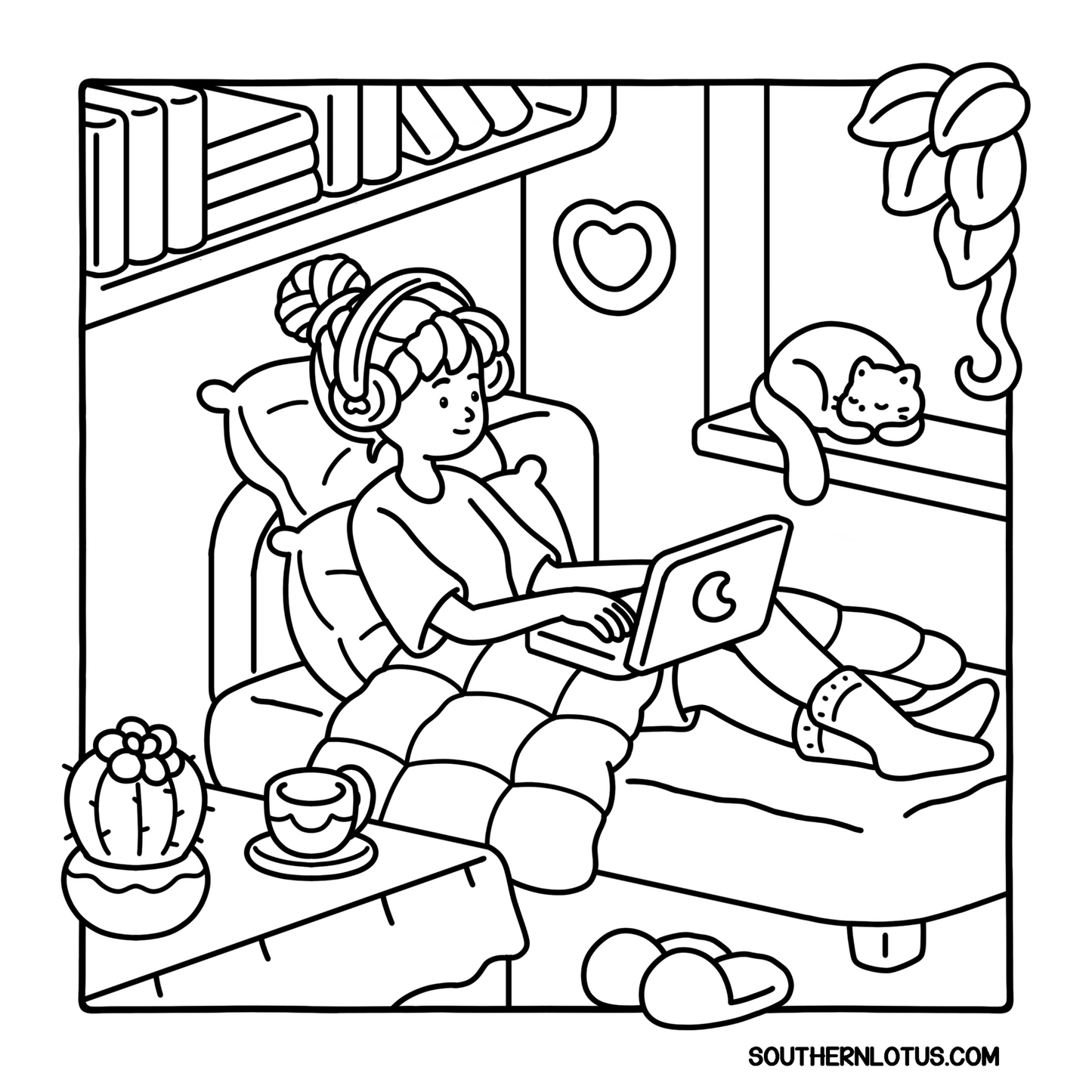 Cozy Times Coloring Book | Cute & Easy Relaxing Pages for Kids