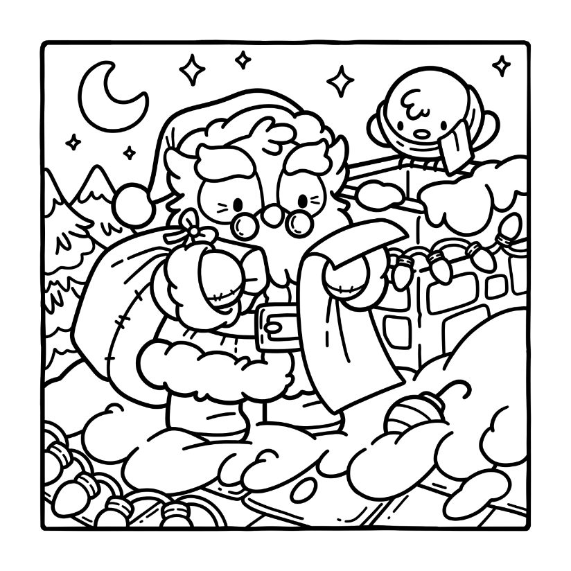 Merry Christmas Coloring Book | Cozy Holiday Pages for Kids & Adults