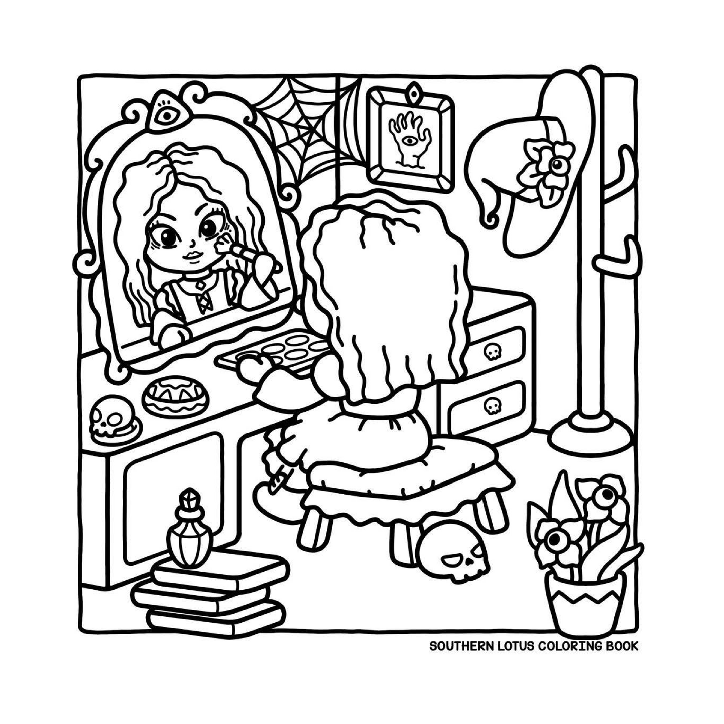 Very Demure, Very Spooky Coloring Book | Cute & Easy Halloween Pages for Kids