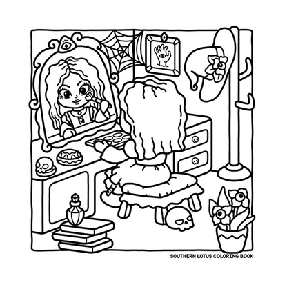 Very Demure, Very Spooky Coloring Book | Cute & Easy Halloween Pages for Kids