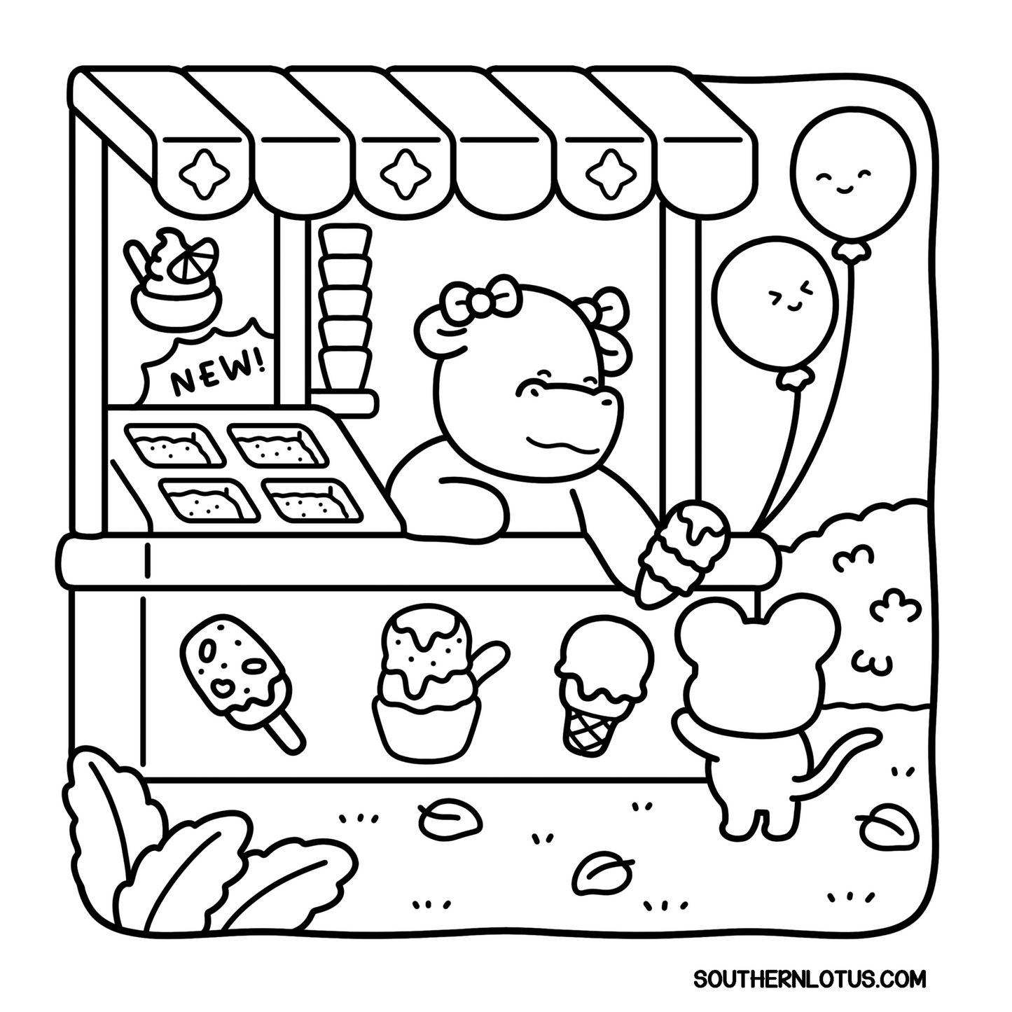 Calm Days Coloring Book | Cute & Easy Relaxing Pages for Kids
