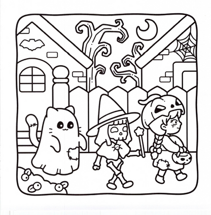 Spooky Fun Coloring Book | Cute & Easy Halloween Pages for Kids