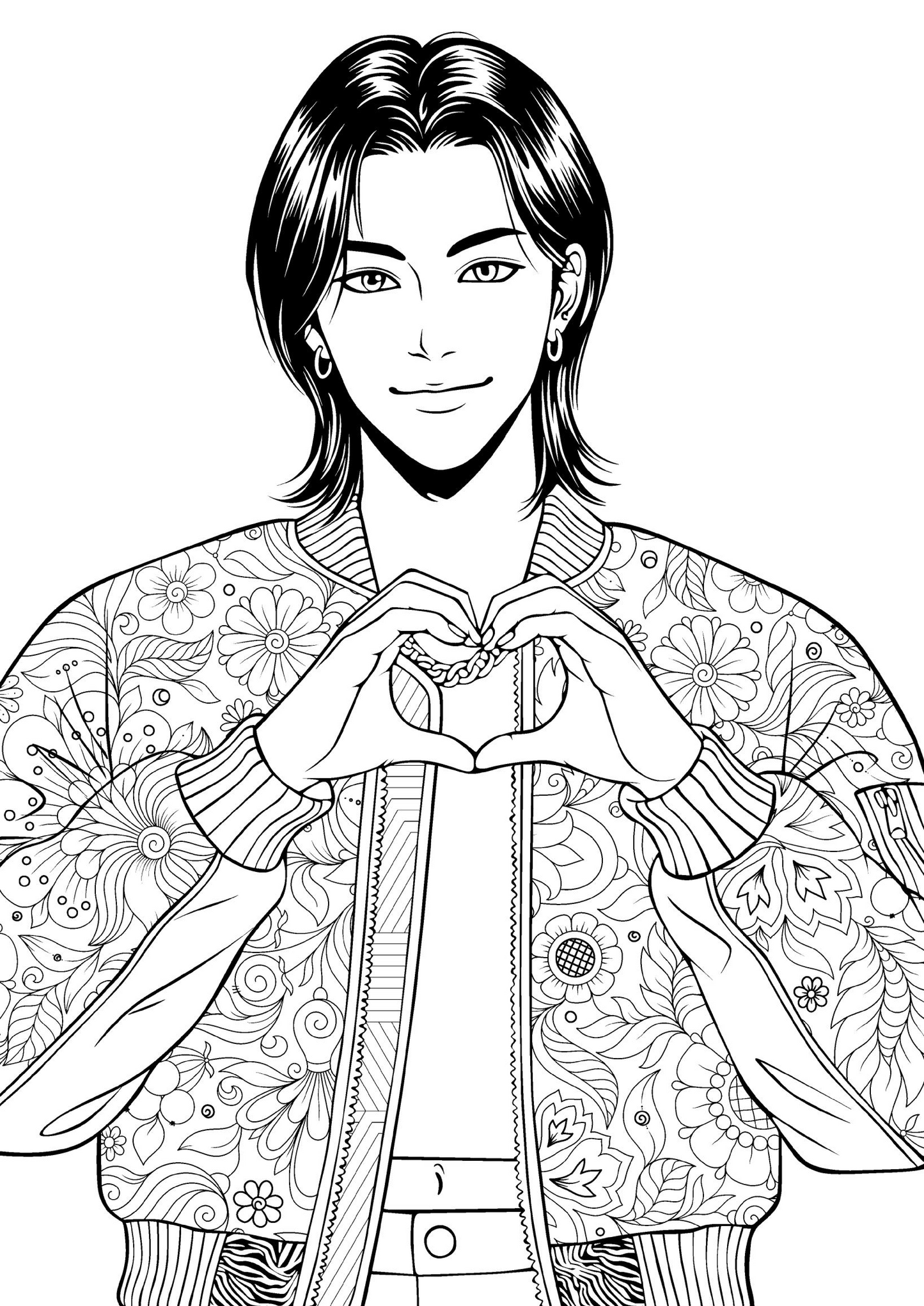 Colouring Book: k-pop demon hunters