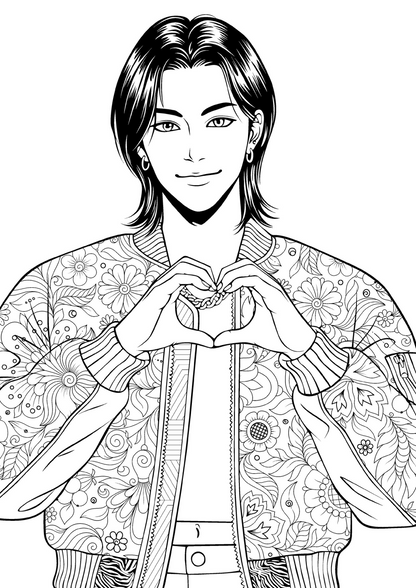 Colouring Book: k-pop demon hunters