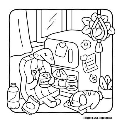 Breakfast Club Coloring Book | Cute & Easy Food-Themed Pages for Kids