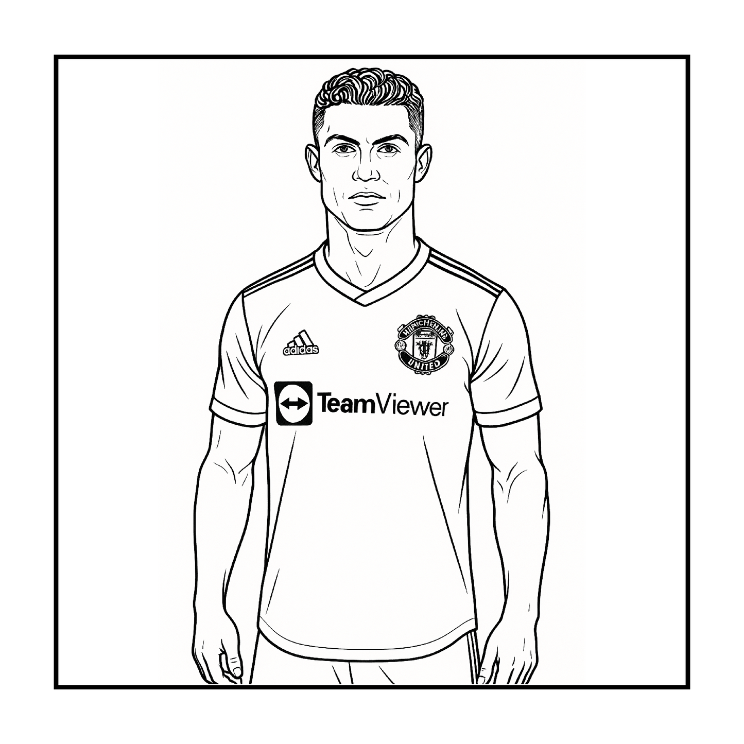 Cristiano Ronaldo Coloring Book | Soccer Legend Printable Pages for Fans