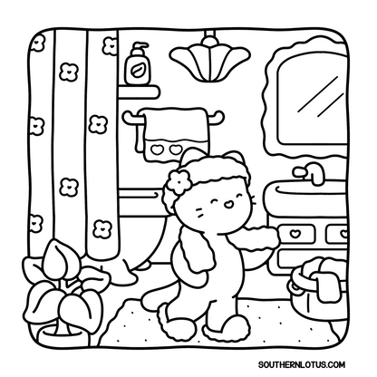 Calm Days Coloring Book | Cute & Easy Relaxing Pages for Kids