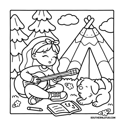 Girl Spaces Coloring Book | Cute & Easy Pages for Girls & Kids