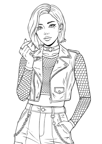 Colouring Book: k-pop demon hunters