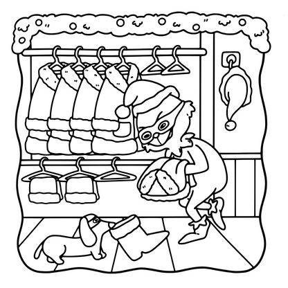 Grumpy Christmas – Funny Xmas Tales Coloring Book | Holiday PDF Download