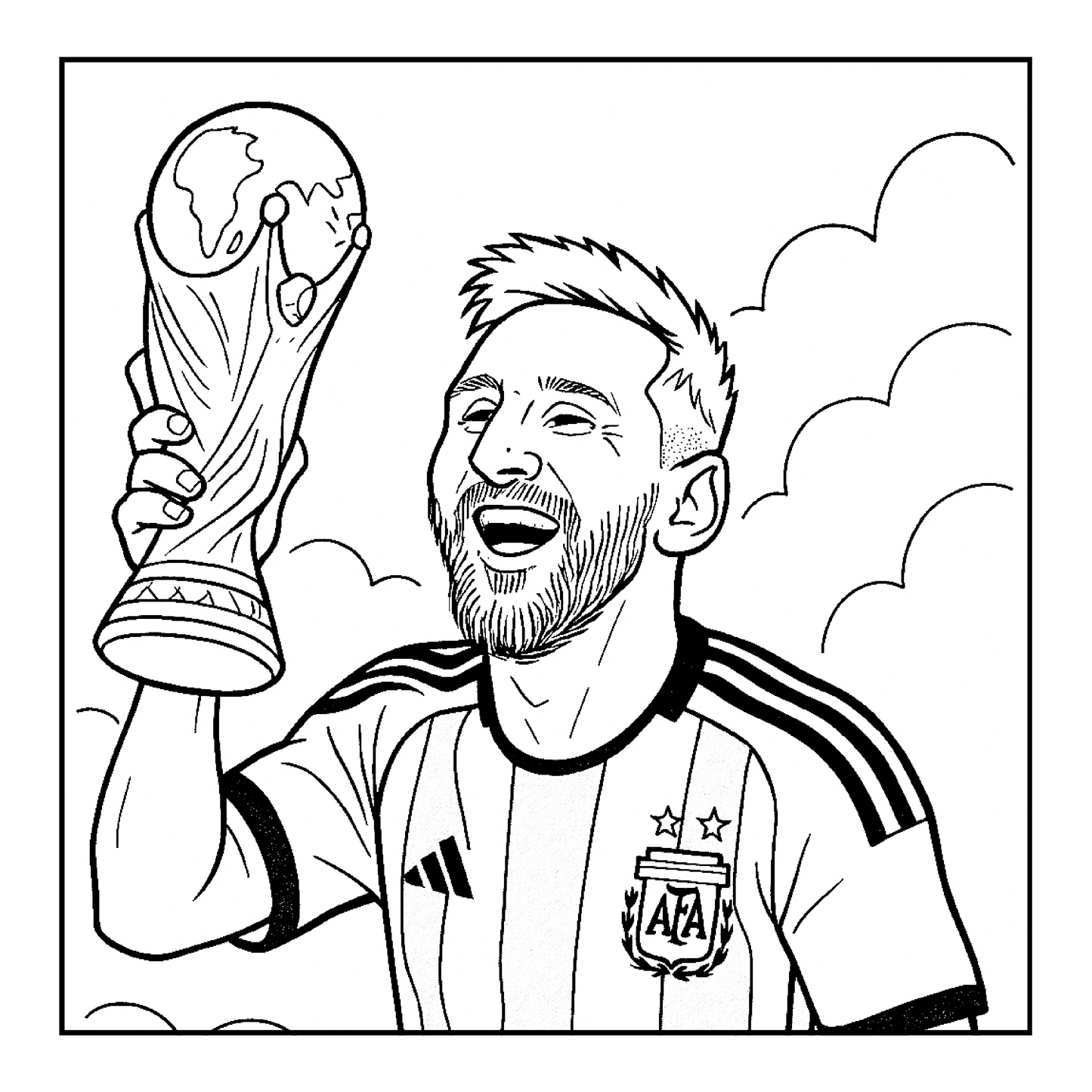 Messi Coloring Book | Soccer Legend Printable Pages for Fans