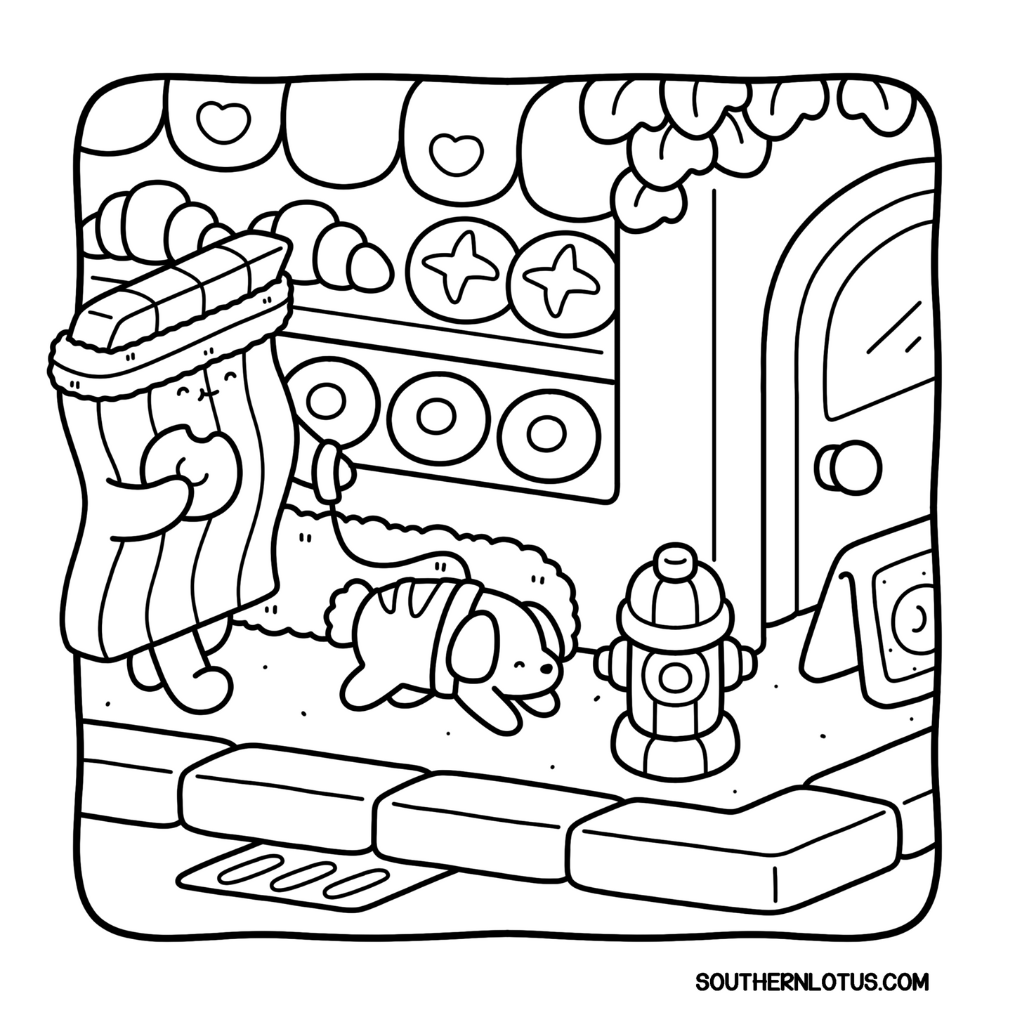 Breakfast Club Coloring Book | Cute & Easy Food-Themed Pages for Kids