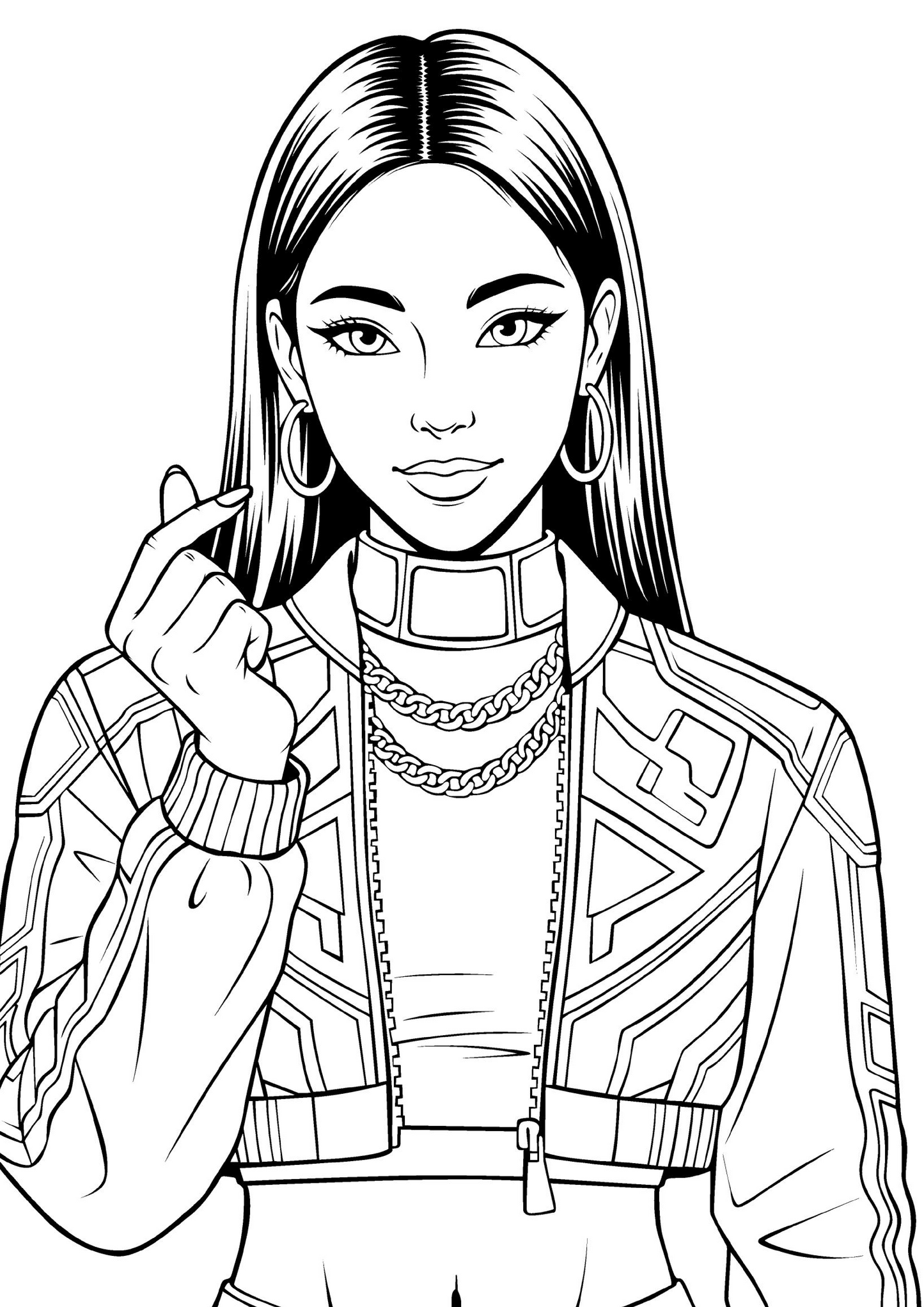 Colouring Book: k-pop demon hunters