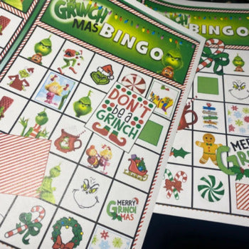 The Grinch Christmas Bingo Game | Printable Holiday Party Game for Kids & Families | Fun Classroom Activity PDF