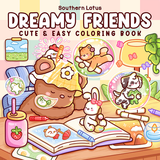 Dreamy Friends Coloring Book | Cute & Easy Pages for Kids