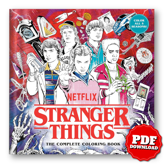 Stranger Things: The Complete Coloring Book (Color All Five Seasons!) | PDF Download